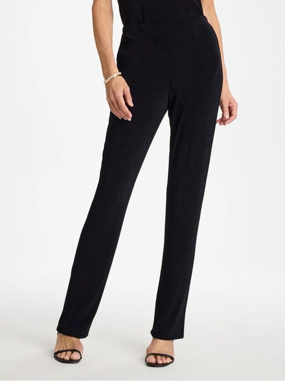 Chico's Traveler's Black Pull On Pants Sz 4R 20/22R Plus Size